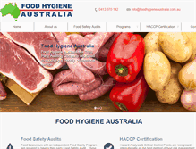 Tablet Screenshot of foodhygieneaustralia.com.au